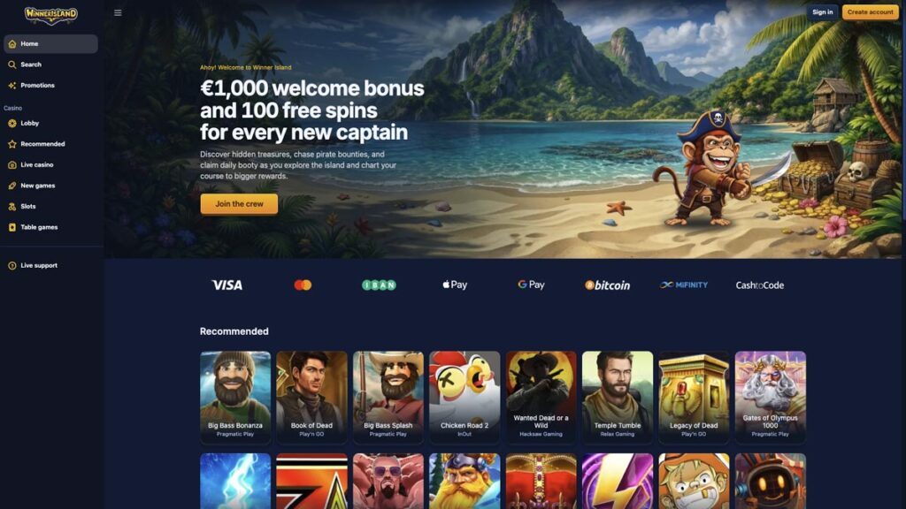 ervaringen met het buitenlandse online casino van winner island